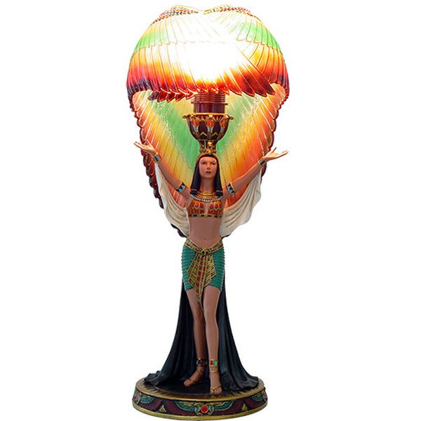 Revival Egyptian Lamps Isis decoration Goddesses Lighting ornamental sculptures